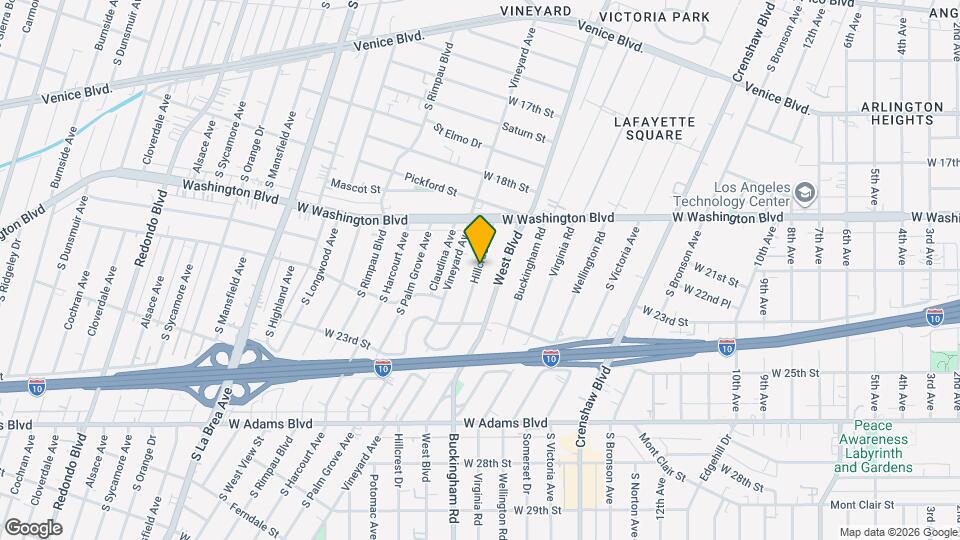 2002 Hillcrest Dr Mapa y Detalles de la Ubicación