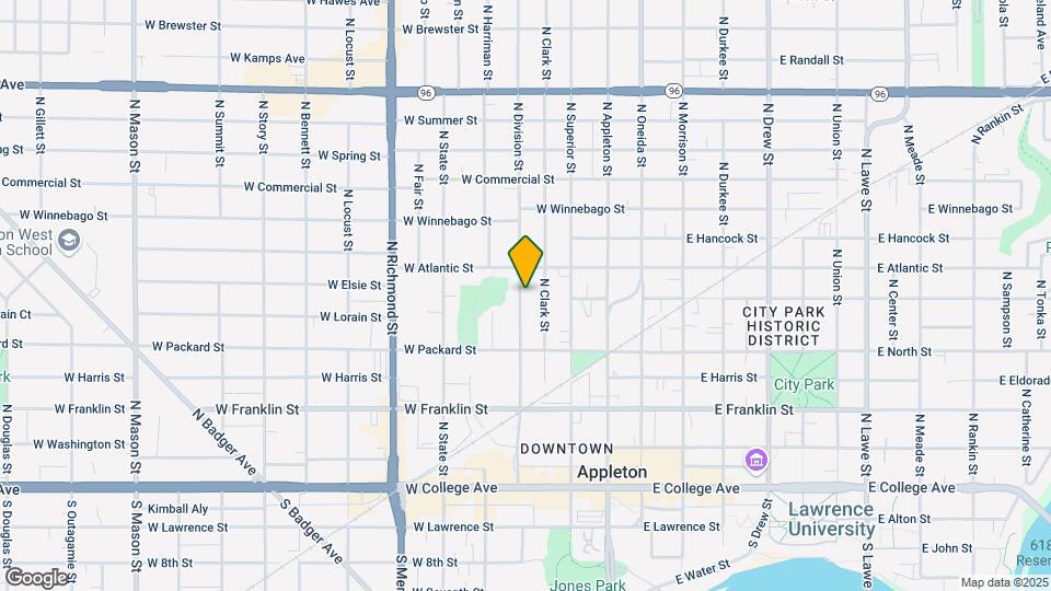 552 N Division St, Unit 1 Map and Location Details