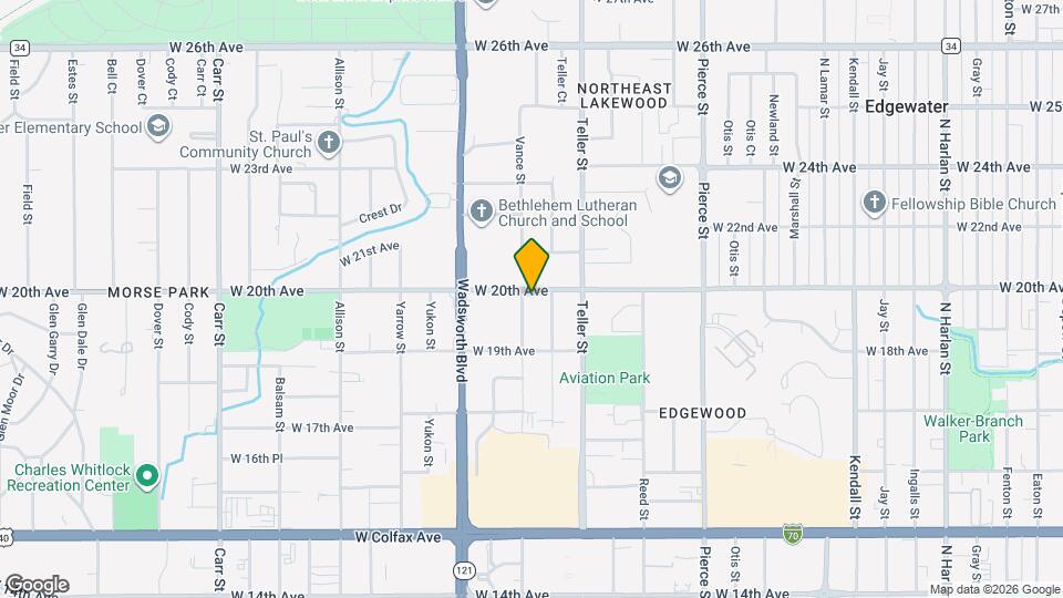 7360 W 20th Ave Map and Location Details