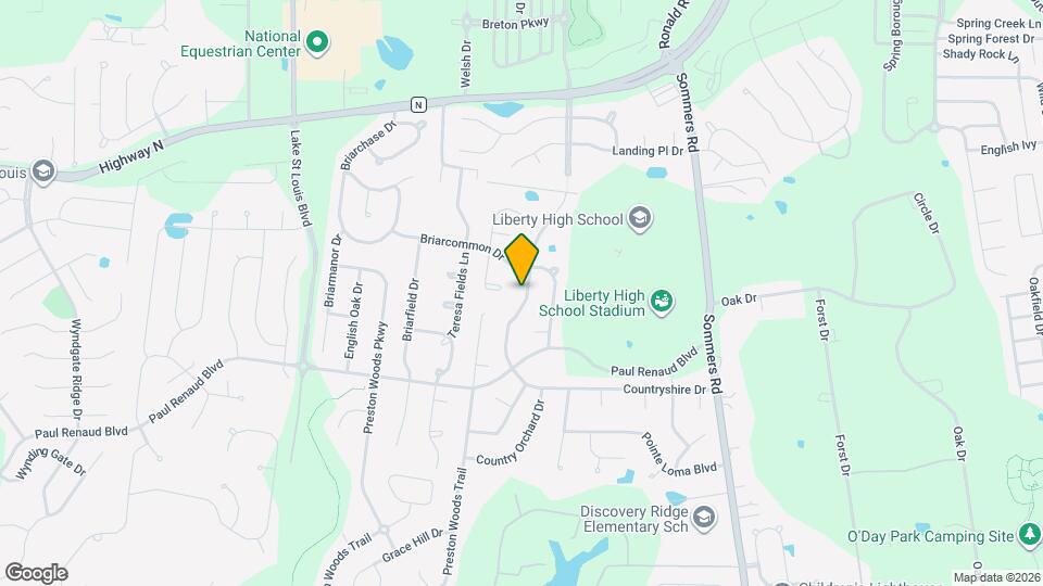 256 Countryshire Dr Map and Location Details
