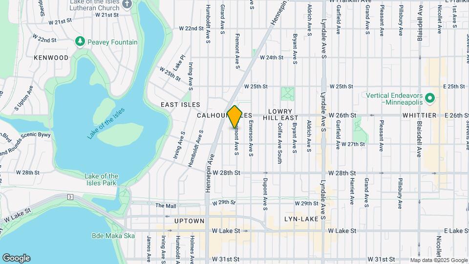 2626 Fremont Ave S Mapa y Detalles de la Ubicación