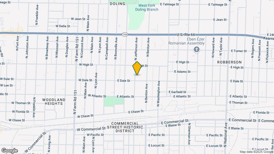 2118 N Jefferson Ave Map and Location Details