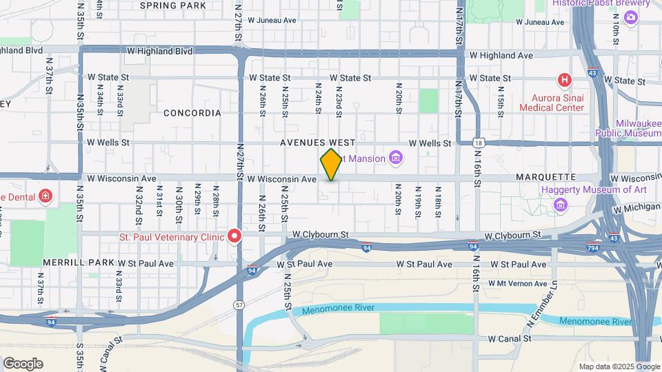 2311 W Wisconsin Ave Map and Location Details