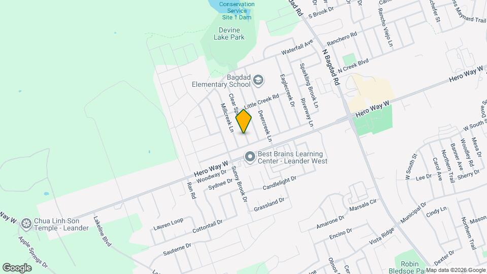 507 Clear Spring Ln Map and Location Details