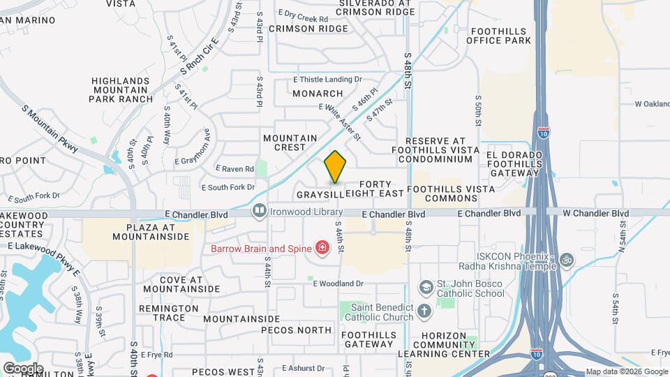 15429 S 45th Pl Map and Location Details