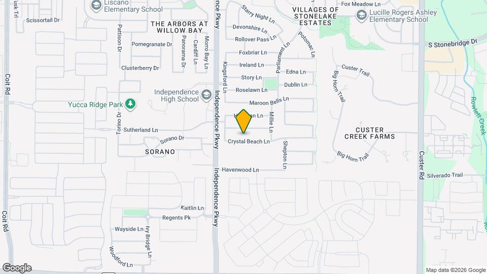 14764 Crystal Beach Ln Map and Location Details