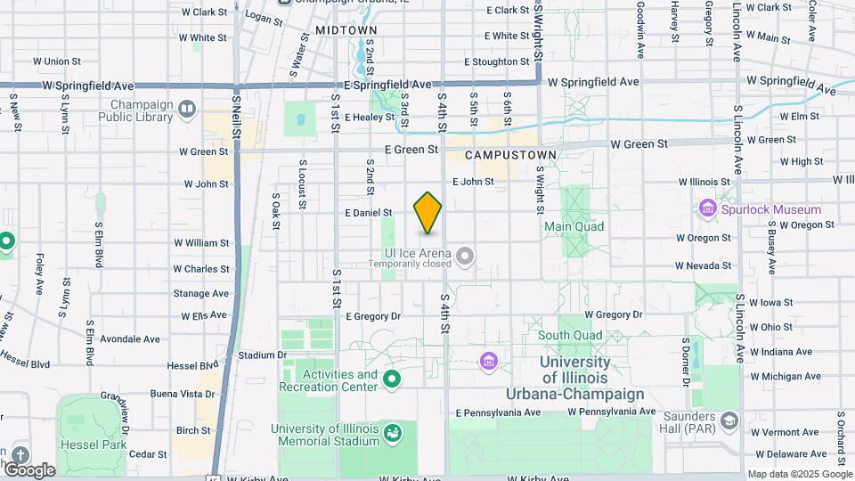 310 E Chalmers St Map and Location Details