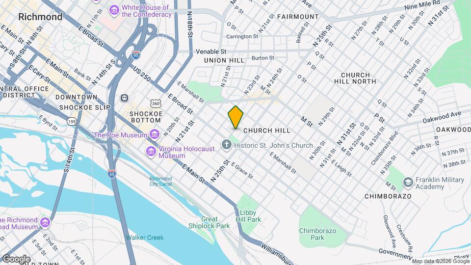 319 N 24th St Map and Location Details