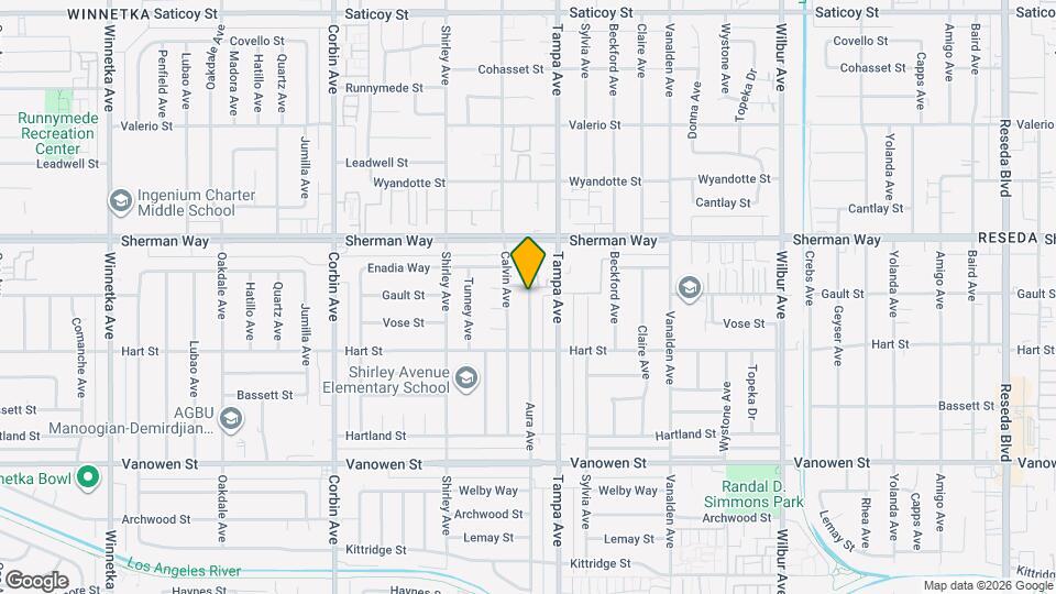 7065 Aura Ave, Unit Cozy Studio Mapa y Detalles de la Ubicación