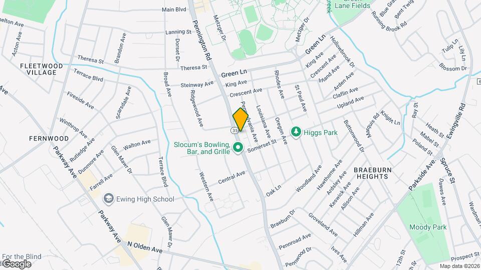 1698 Pennington Rd Map and Location Details