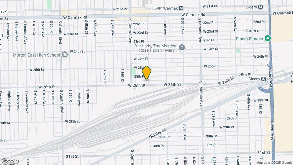 5504 W 26th St Map and Location Details