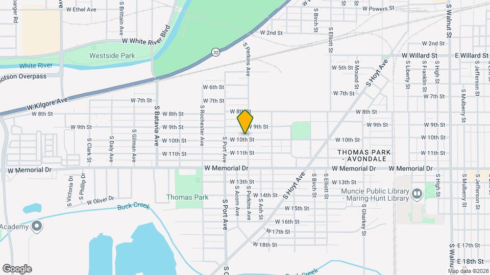 1506 W 10th St Map and Location Details