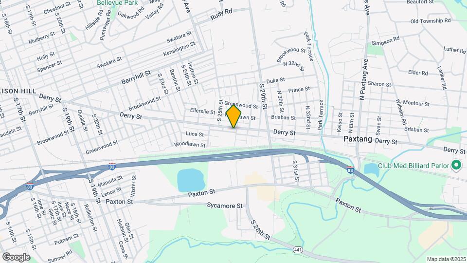 2529 Derry St Map and Location Details