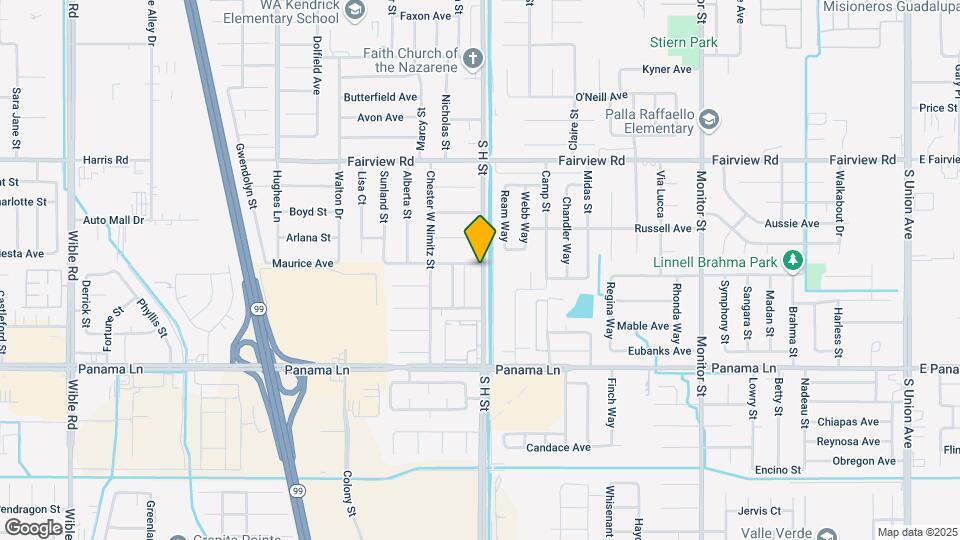 6117 S H Street Map and Location Details