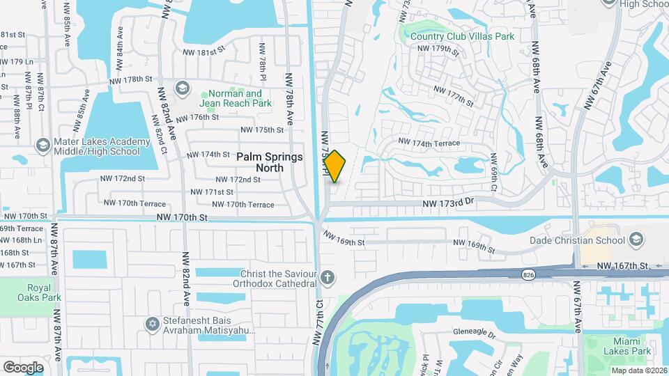 7548 NW 173rd Terrace Map and Location Details