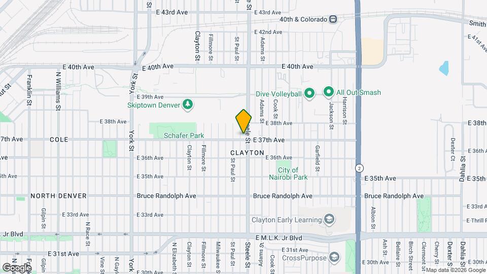 3701 Steele St Map and Location Details