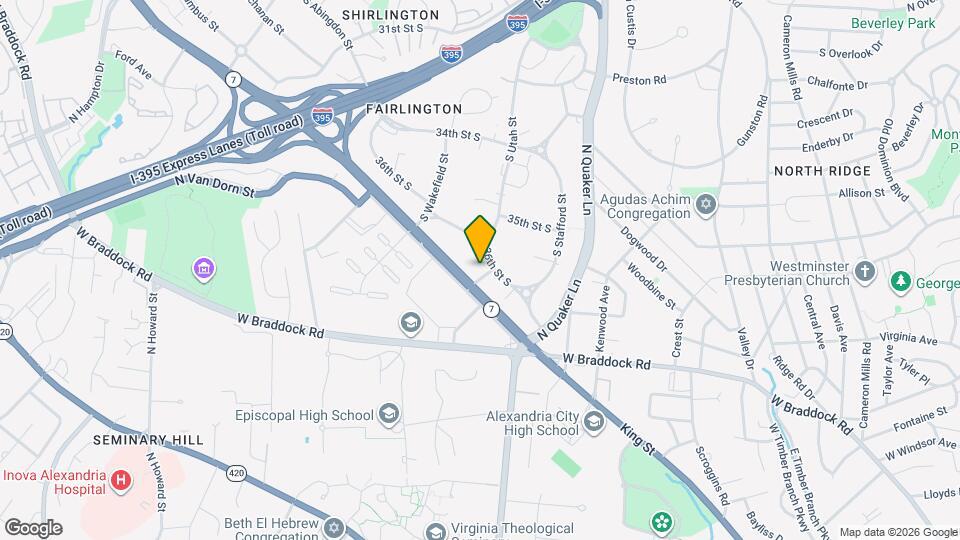 3612 S Taylor St Map and Location Details