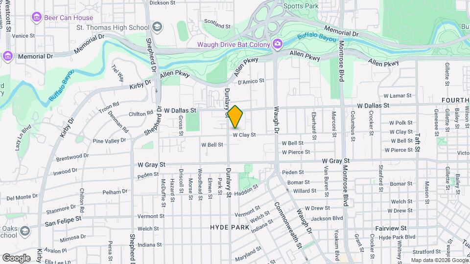 1806 W Clay St Map and Location Details