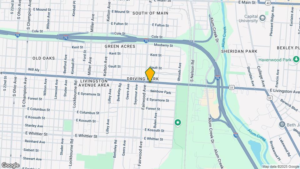 1671 E Livingston Ave Mapa y Detalles de la Ubicación
