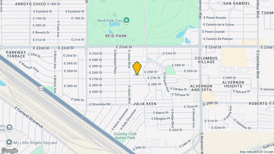 3433 E 27th St Map and Location Details