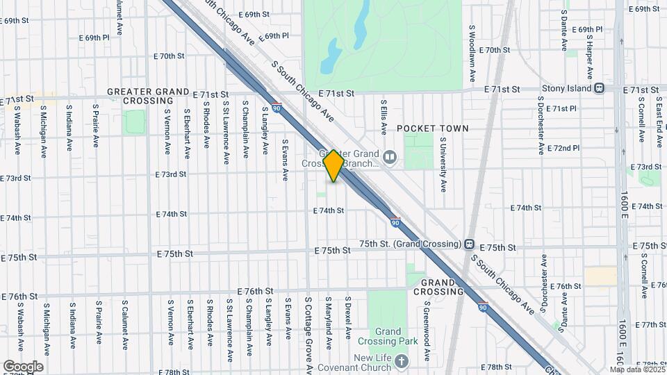 7317 S Maryland Ave Map and Location Details