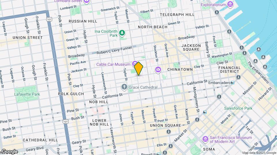 1085 Clay St Map and Location Details