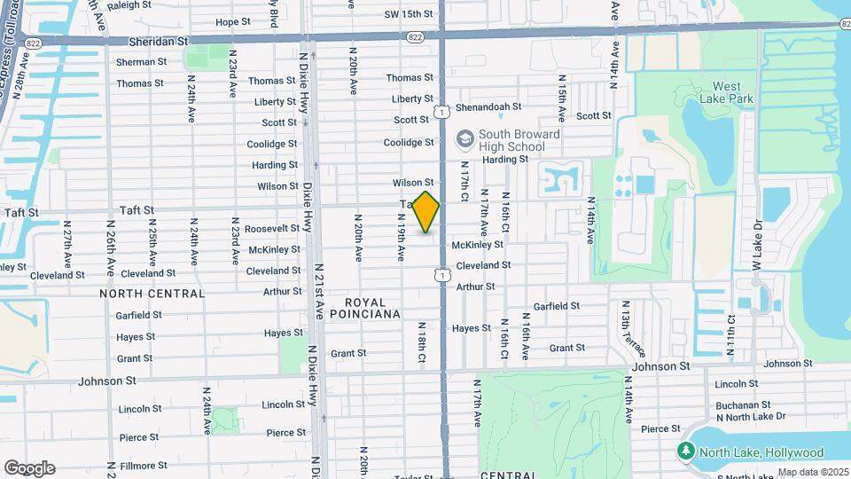 1815 McKinley St Map and Location Details