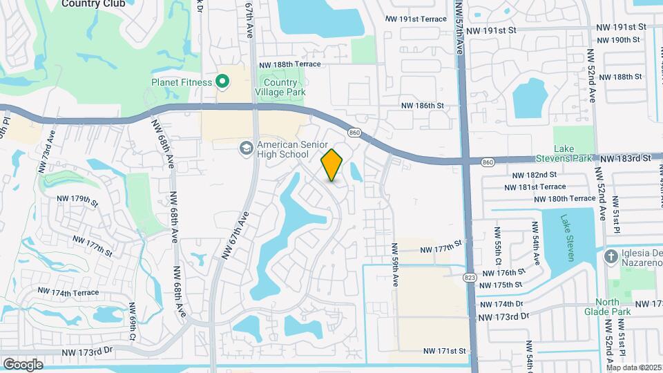 6132 NW 181st Terrace Cir W Map and Location Details