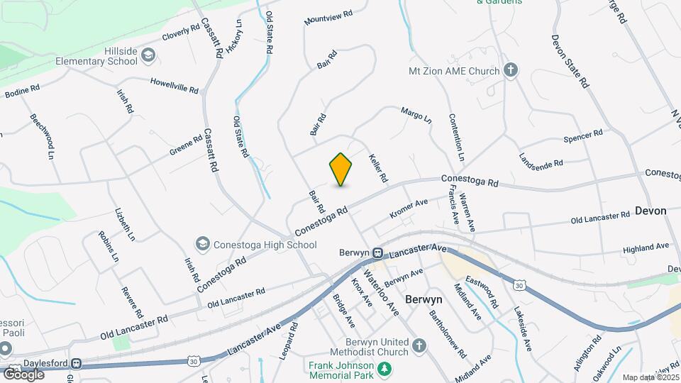700 Conestoga Rd Map and Location Details