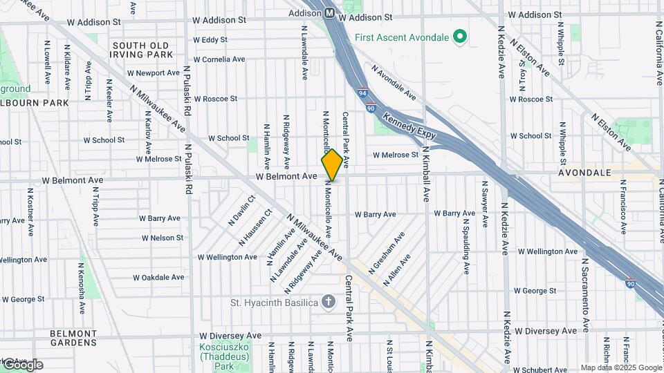 3145 N Monticello Ave Mapa y Detalles de la Ubicación