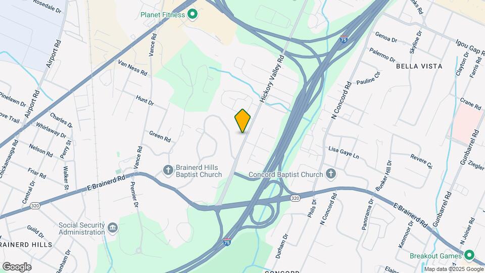 1423 Hickory Valley Rd Map and Location Details