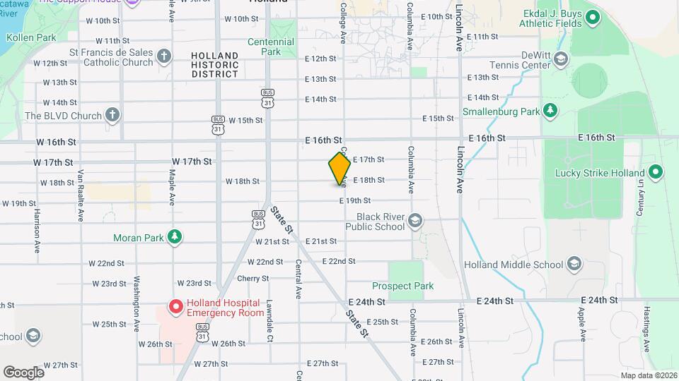 444 College Ave Map and Location Details