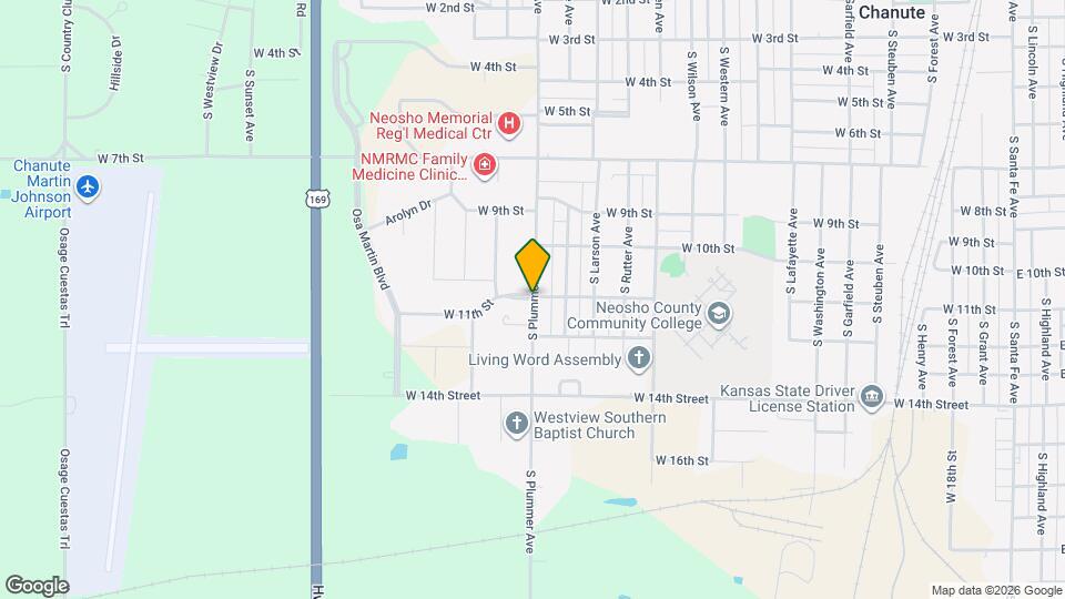 Chanute Plaza Apartments Map and Location Details