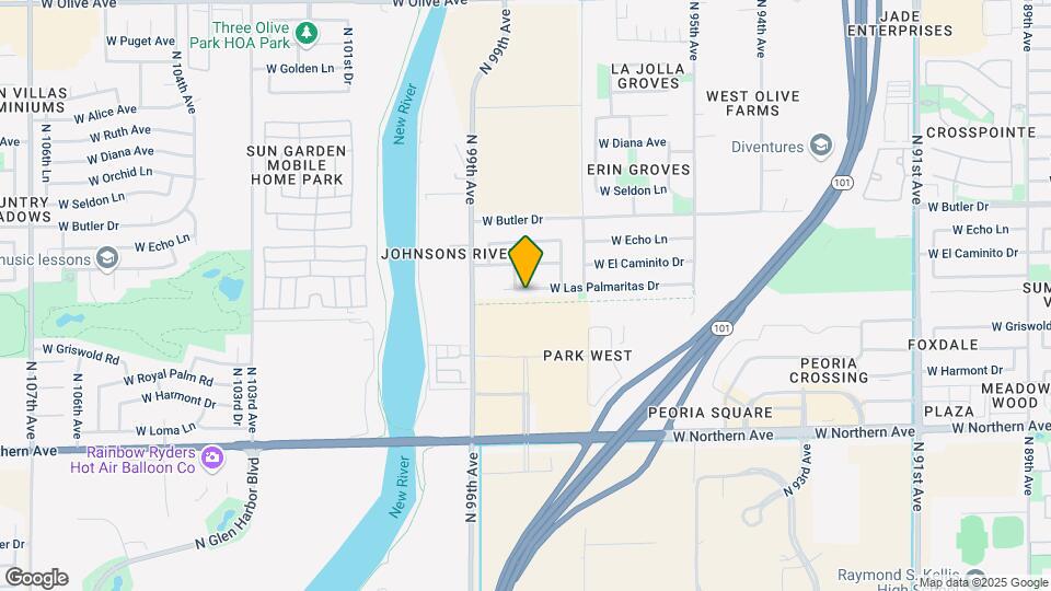 9817 W Las Palmaritas Dr Map and Location Details