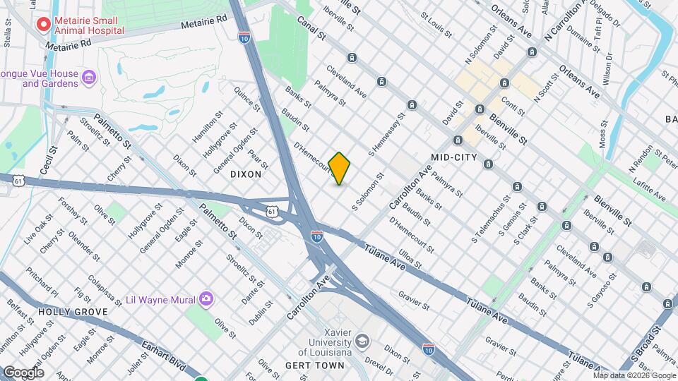 625 S Hennessey St Map and Location Details