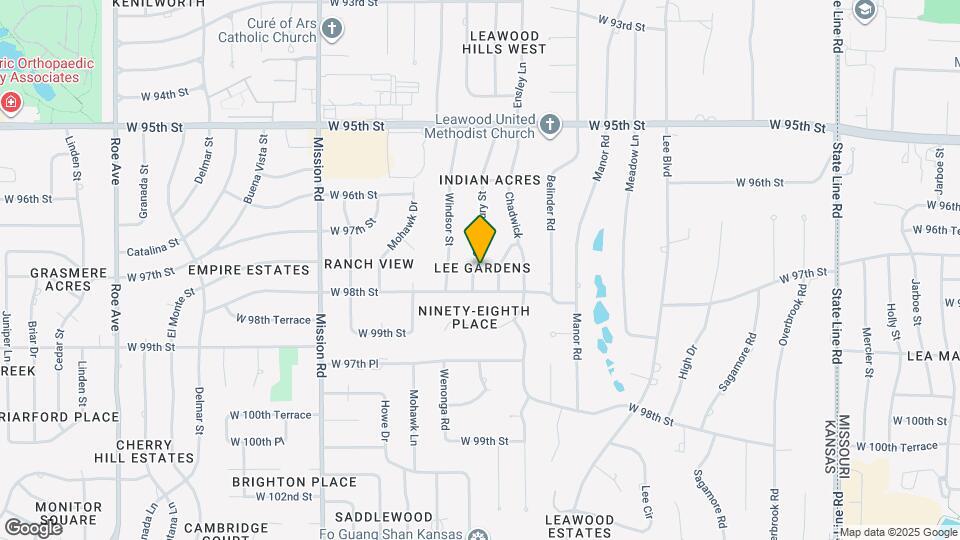 9727 Canterbury St Map and Location Details