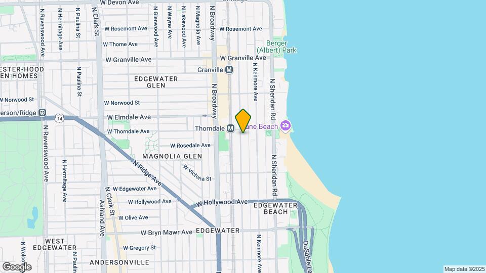 5909 N Winthrop Ave Mapa y Detalles de la Ubicación