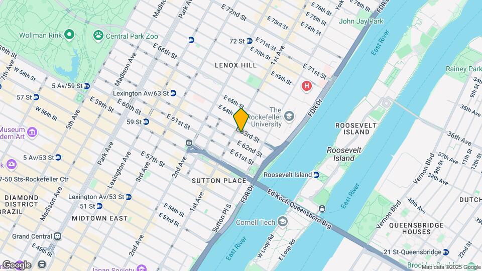 406 E 63rd St Map and Location Details