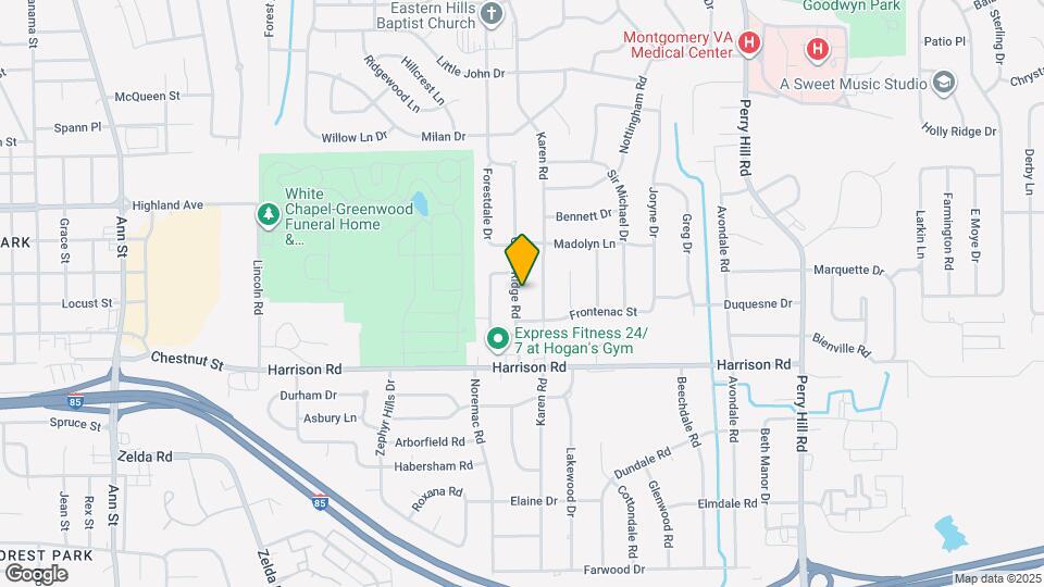 919 Green Ridge Rd Map and Location Details