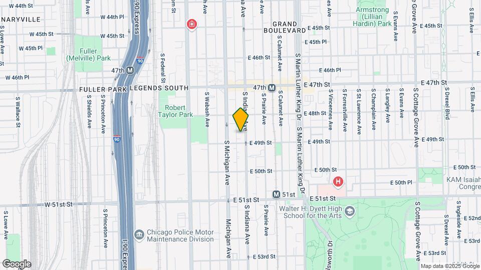 4840 S. Indiana Ave Apartments Mapa y Detalles de la Ubicación