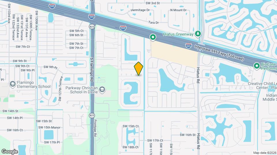 11865 SW 11th Ct Mapa y Detalles de la Ubicación
