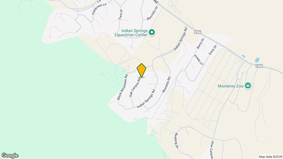 22535 Oak Canyon Rd Mapa y Detalles de la Ubicación