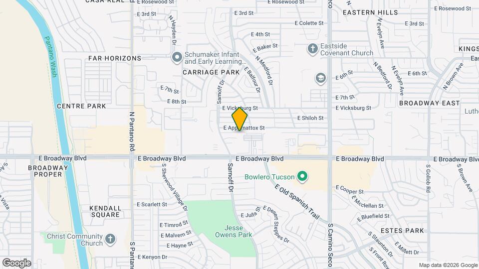 8321 E Gettysburg Pl Map and Location Details