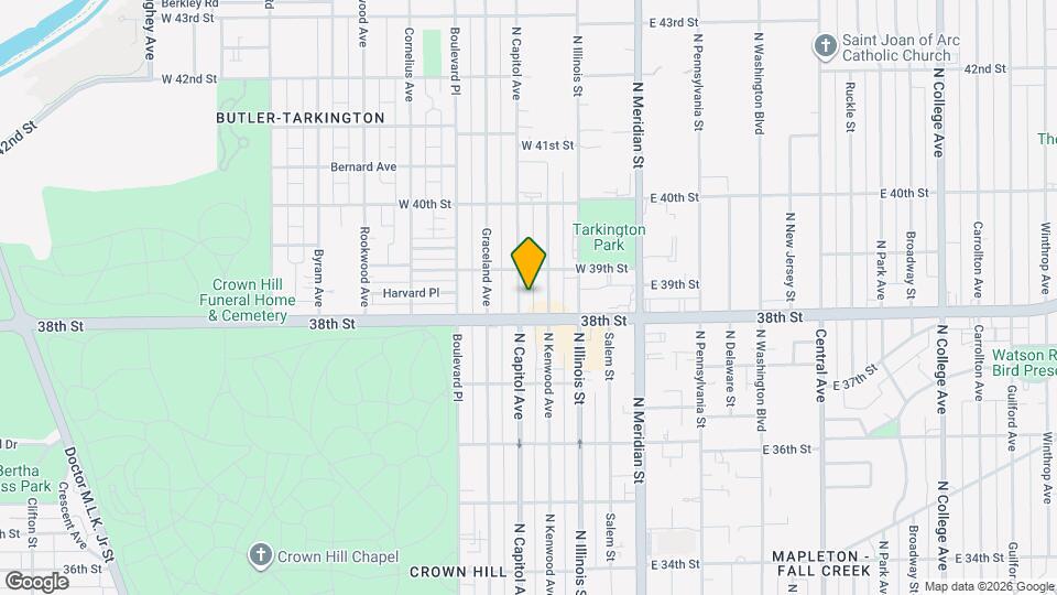 3819 N Capitol Ave Mapa y Detalles de la Ubicación