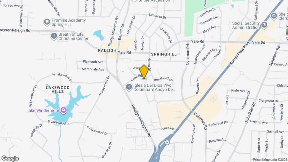 3353 Fairbanks St Map and Location Details