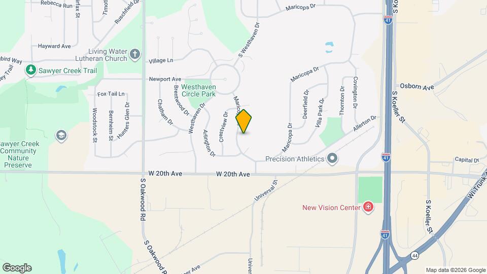 1733 Maricopa Dr Map and Location Details