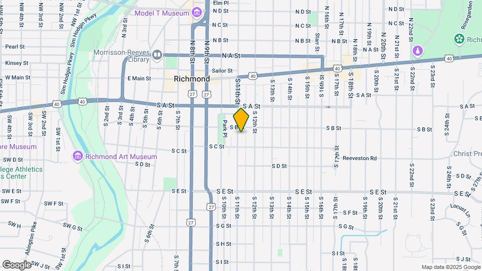 215 S 11th St Map and Location Details