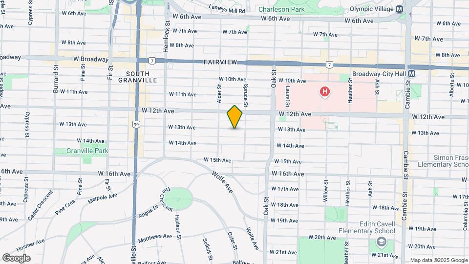 1150 W 13th Ave Map and Location Details