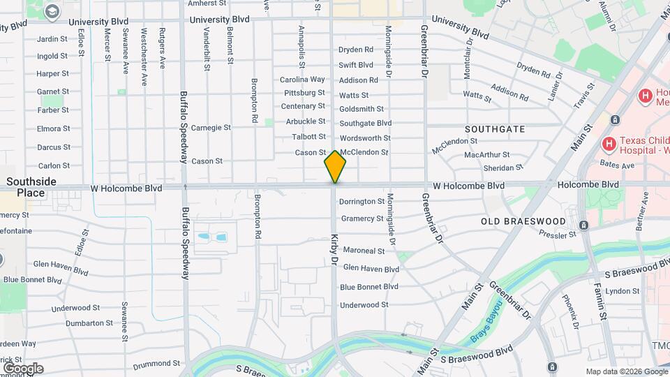 2575 W Holcombe Blvd Map and Location Details
