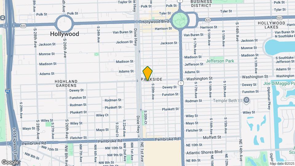 2020 Washington St Mapa y Detalles de la Ubicación